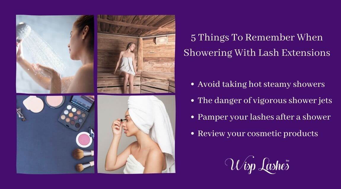 Can i get my lash extensions wet in the shower 5 Things To Remember When Showering With Lash Extensions Wisp Lashes